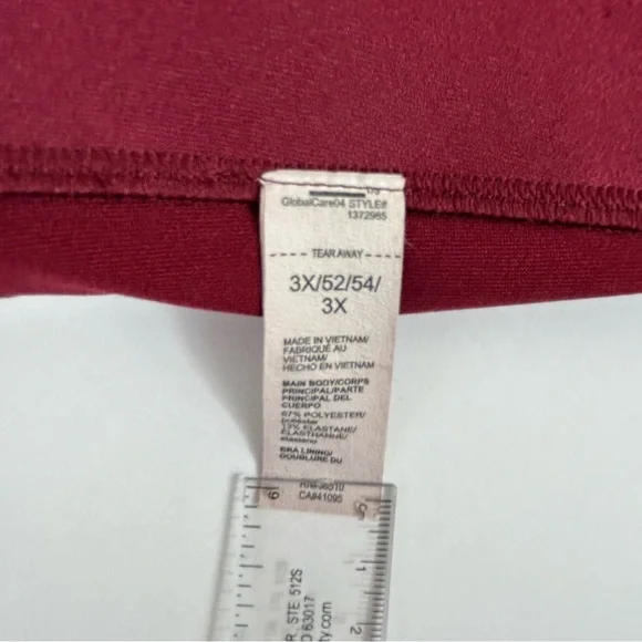 Under Armour Women’s Continuum High Sports Nebula Burgundy Bra, Plus Size 3X - Picture 7 of 8